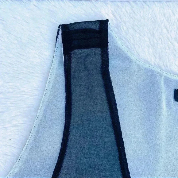 Calvin Klein Gray Sheer High Low Cami Tank Top - Picture 6 of 16